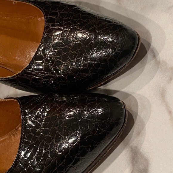 Vintage FENDI crocodile pointed toe heels - Picture 7 of 8